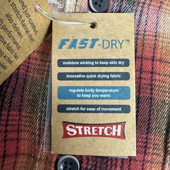 Tailor Vintage LuxePerformance Mens Plaid Shirt Moisture Wicking Stretch Size S - Picture 5 of 8